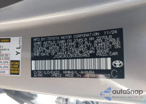 2024 Toyota Prius Prime Xse Premium из США, поврежденный, VIN JTDACACU3R3035983